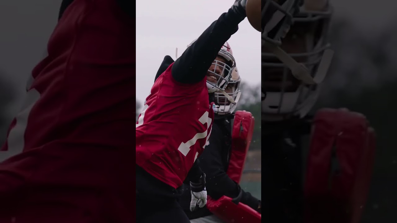 Embracing the elements. #SFvsAZ coming 🔜 #49ers #shorts