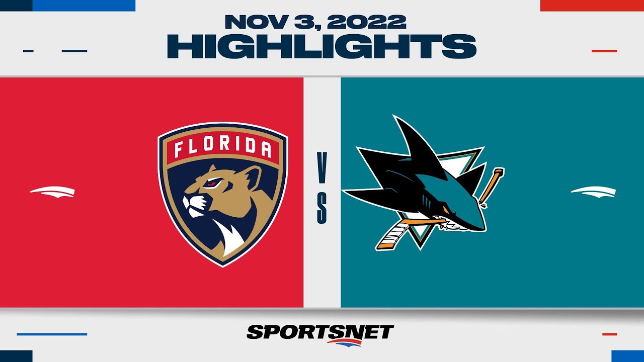nhl highlights panthers vs shark