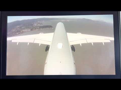Qatar Airways Landing at San Francisco International Airport on Runway 28L- Airbus 350-100 1 qatar airways landing at san fra