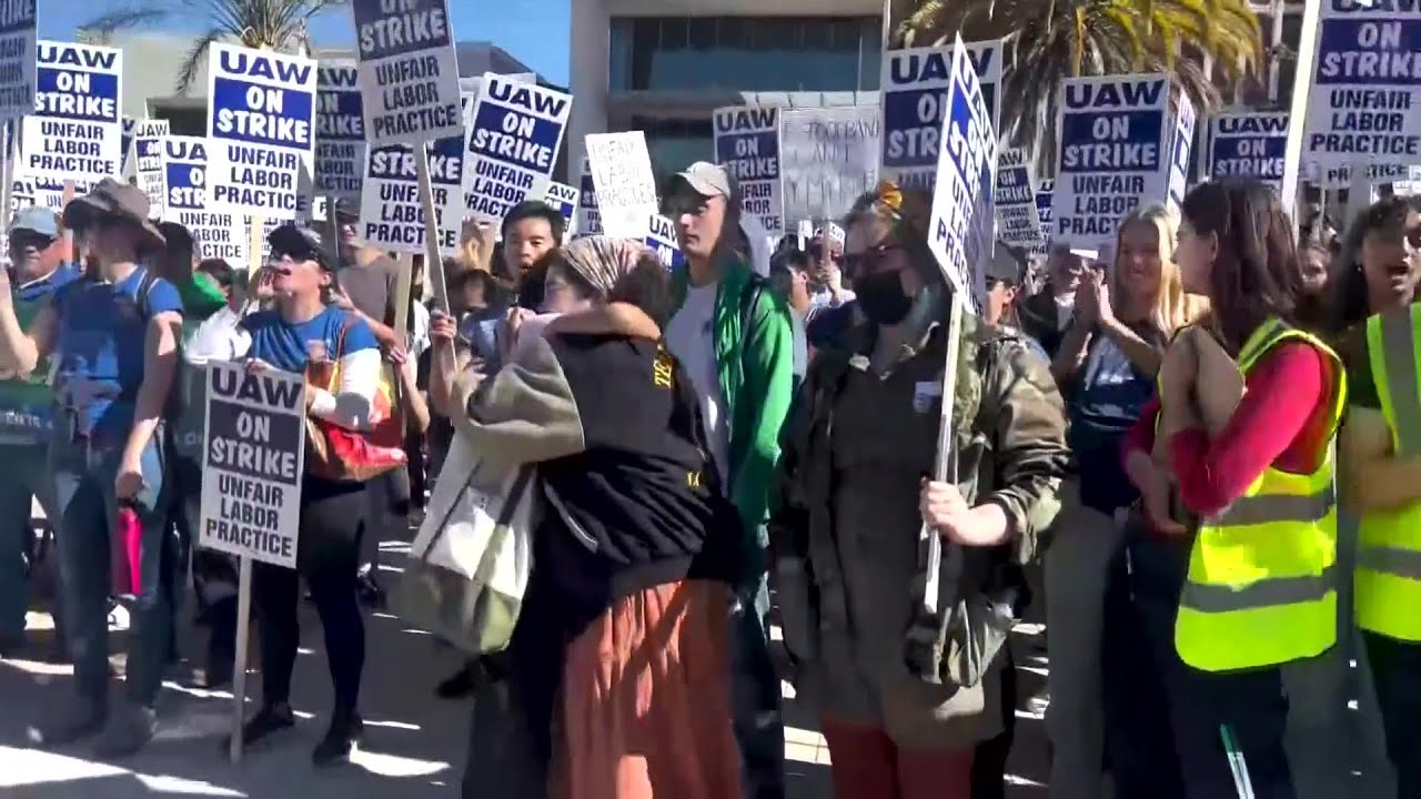 UCSB academic workers go on strike to demand wages and benefits that match the cost of living ... 1 ucsb academic workers go on stri