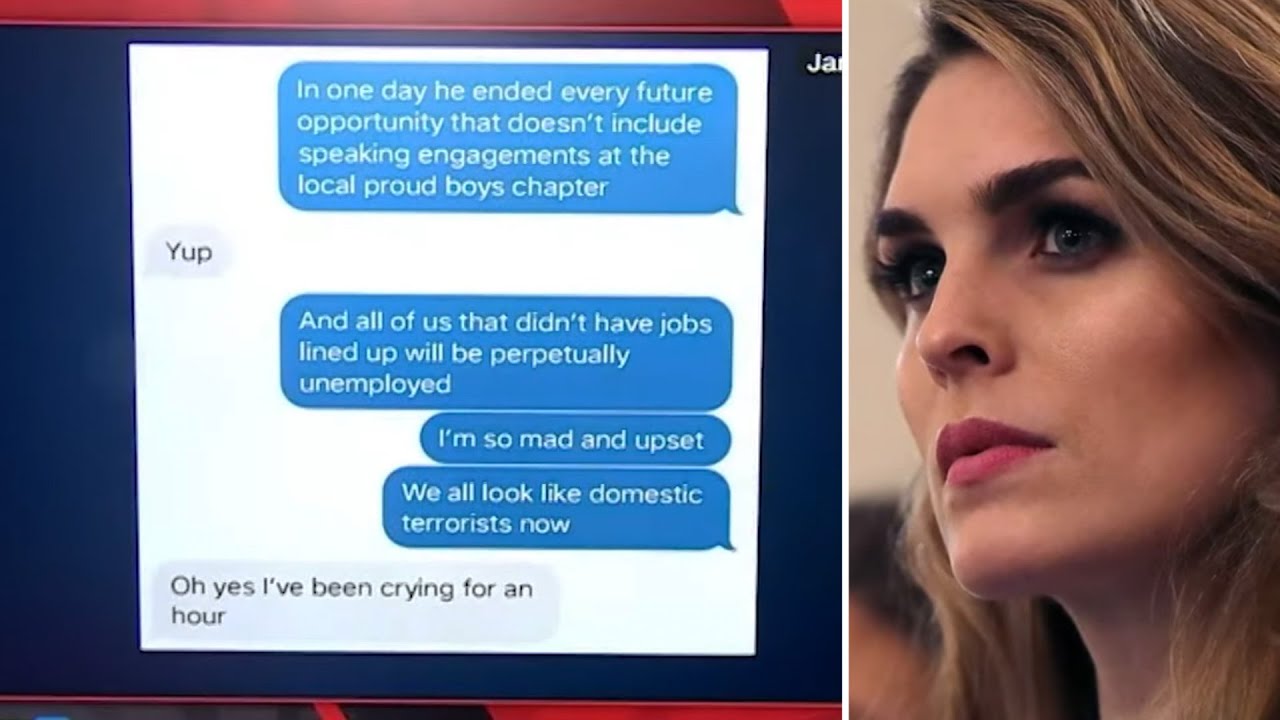 Hope Hicks Throws Trump Under the Bus In Leaked Texts 1 hope hicks throws trump under th