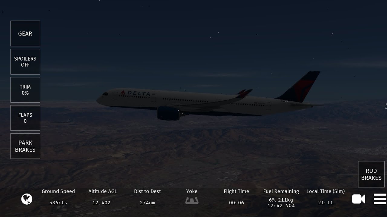 infinite flight delta airlines a