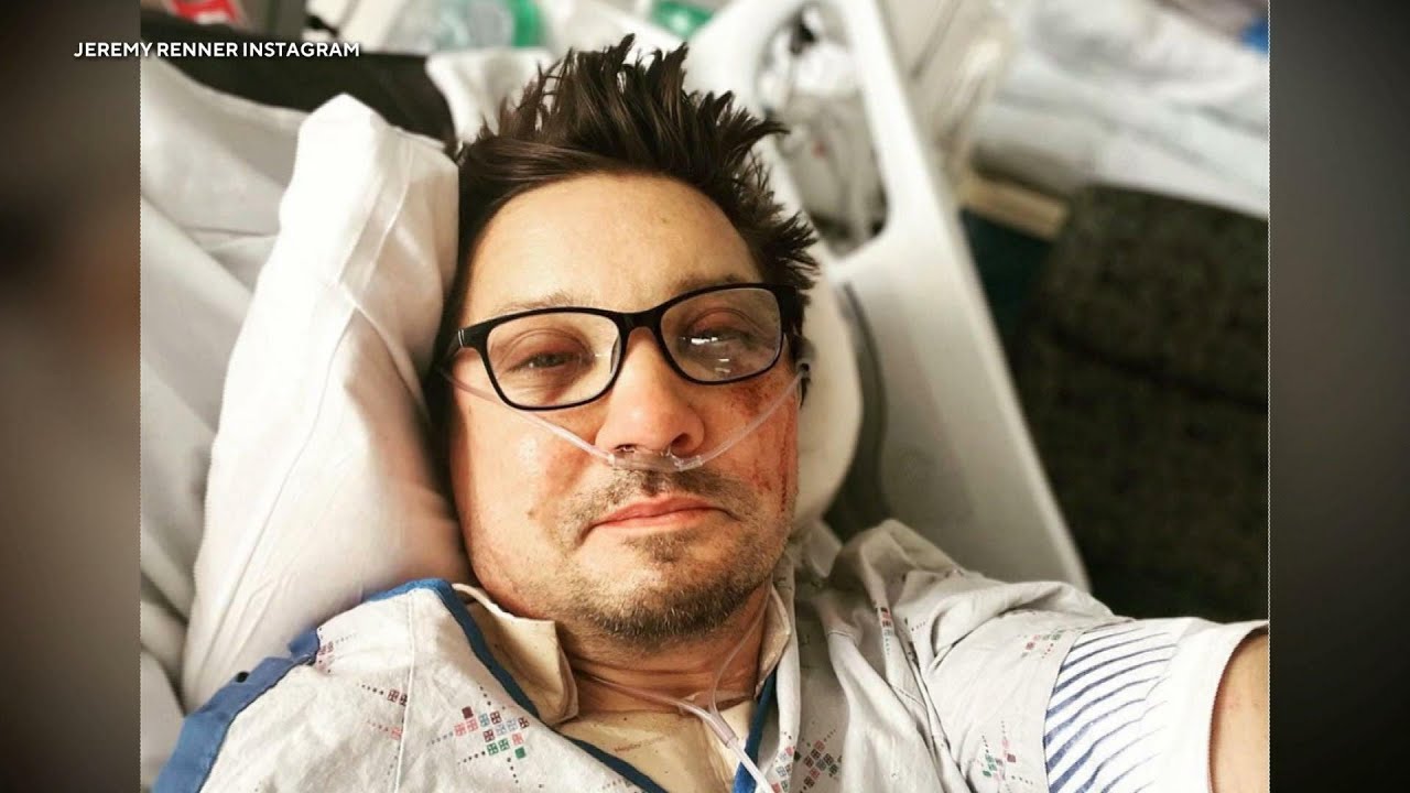 Jeremy Renner shares hospital bed photo following snowplow accident