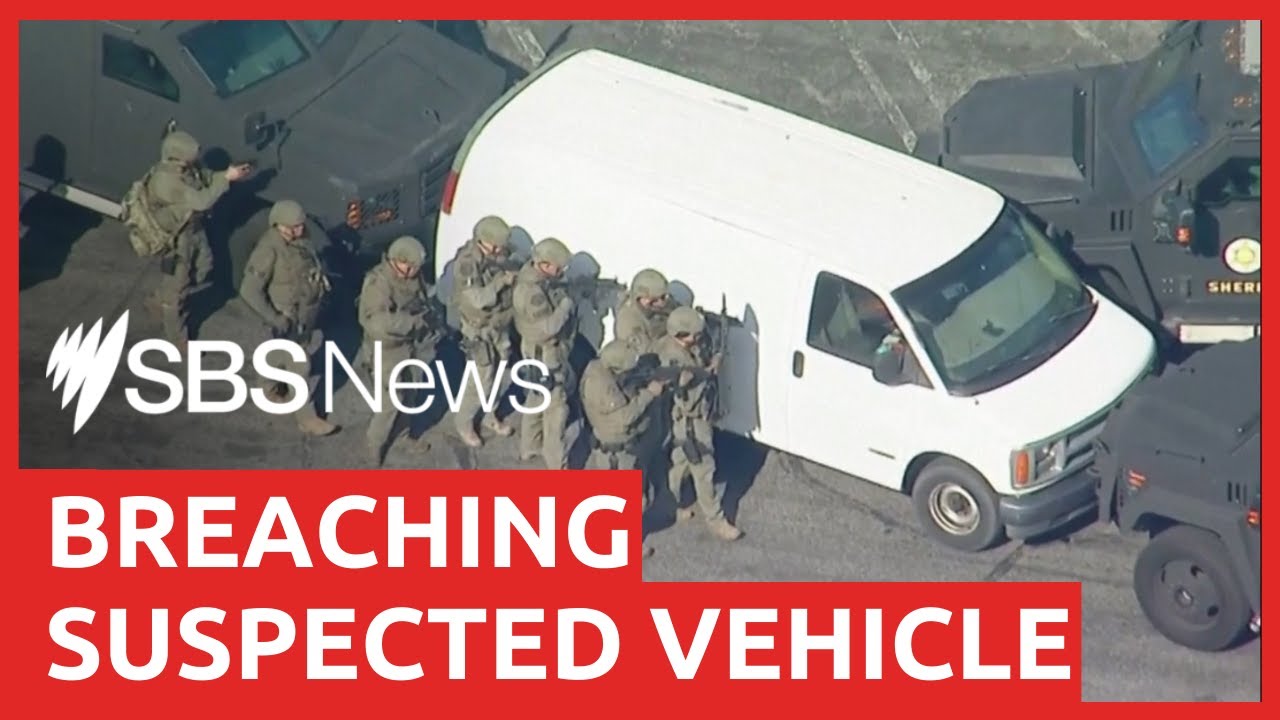 Los Angeles manhunt ends as police find body of suspected mass shooter | SBS News 1 los angeles manhunt ends as poli