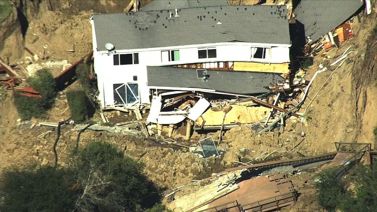 mudslide destroys california hom