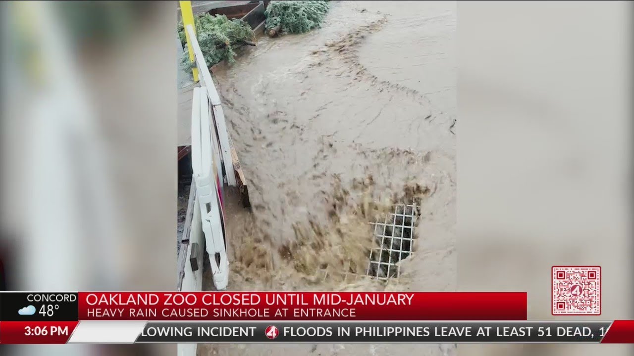 Oakland zoo closed until mid-January due to sinkhole 1 oakland zoo closed until mid jan