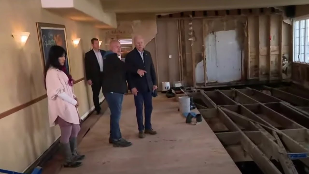 president biden visits local bus