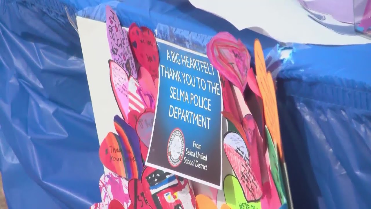 Selma students honor fallen officer with heartfelt messages 1 selma students honor fallen offi