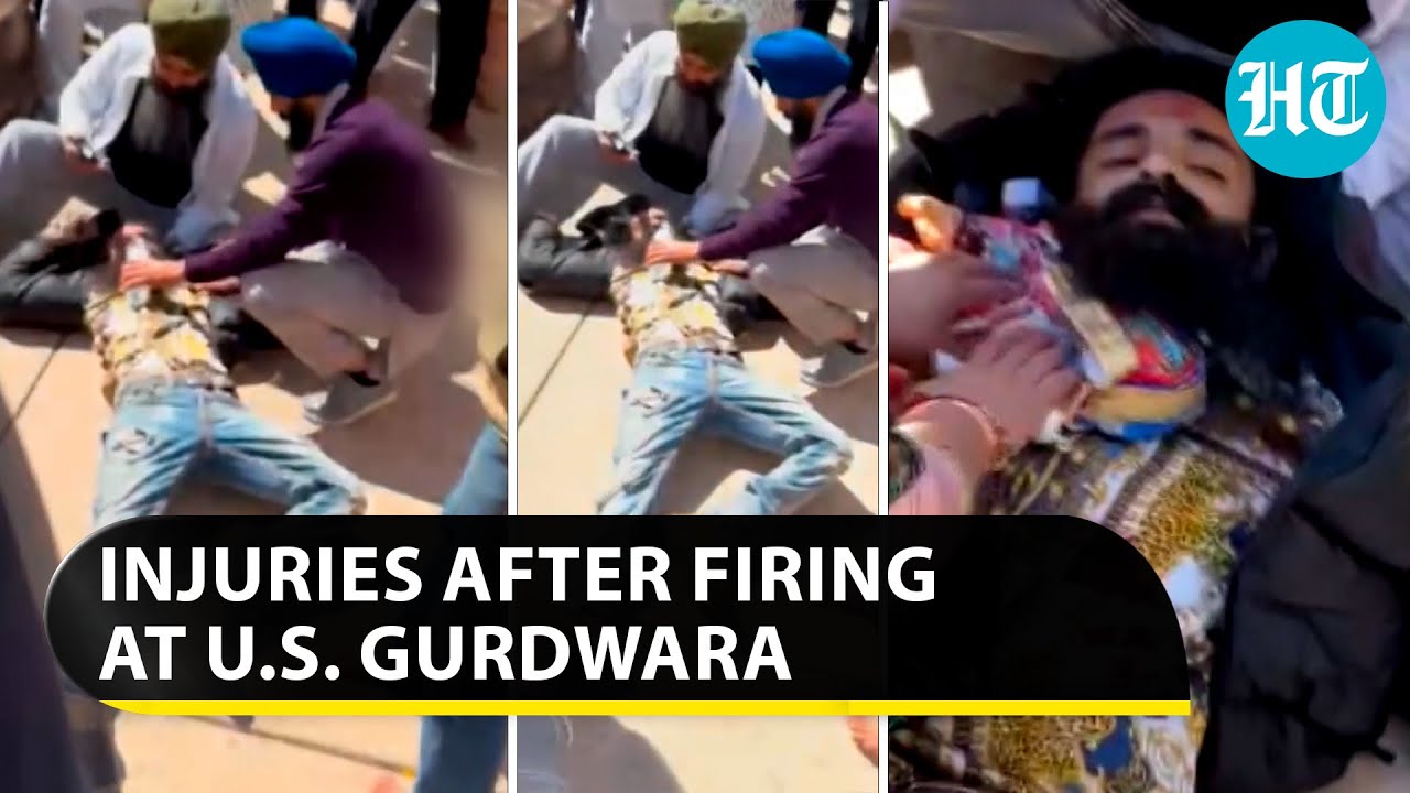 Indian man among two injured in firing on California Gurdwara premises | Watch 1 indian man among two injured in