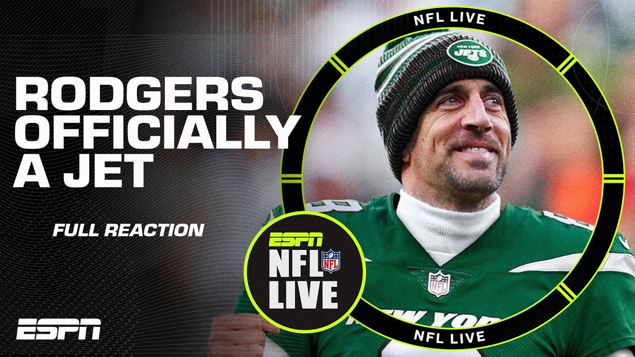 🚨 Aaron Rodgers Officially A New York Jet 🚨 The Full Reaction From Nfl Live 👀