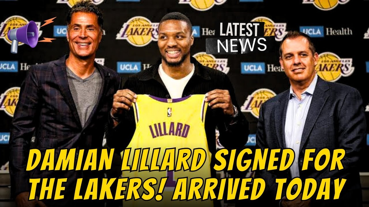 đ¨BREAKING NEWS DAMIAN LILLARD ARRIVED TODAY IN LOS ANGELES FINALLY HIRED LAKERS NEWS UPDATED 1 breaking news damian lillard arr