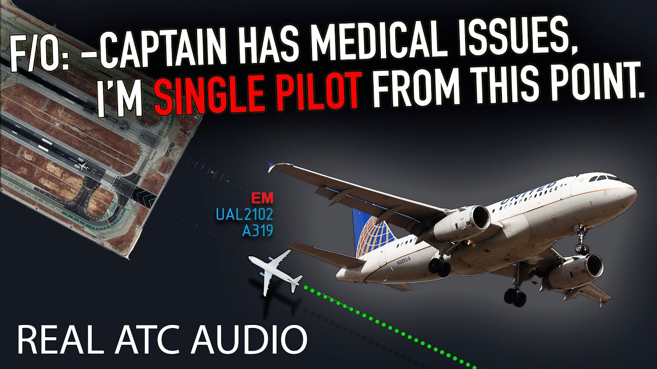 Captain Became Incapacitated On Landing At San Francisco. United Airlines A319. Real Atc