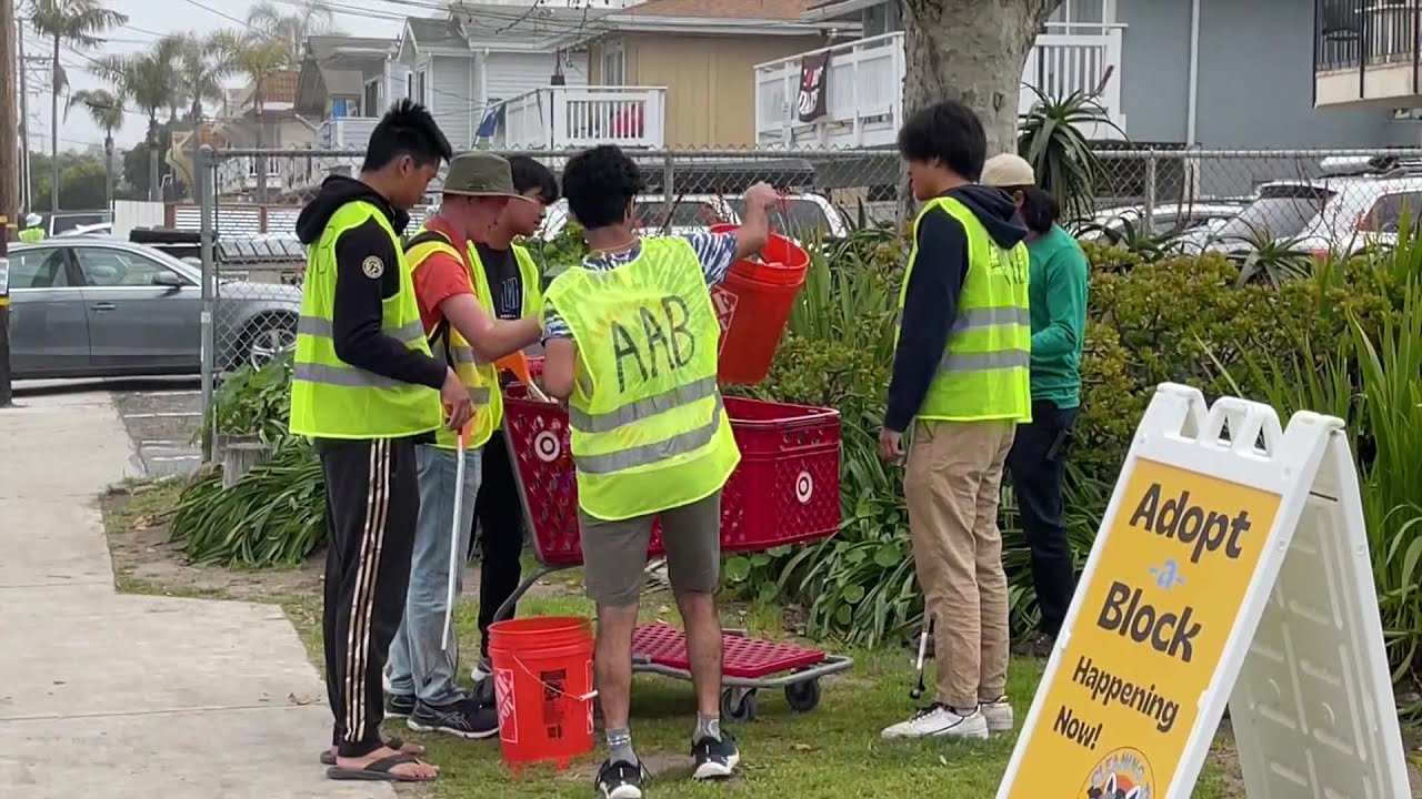 community comes together to clea
