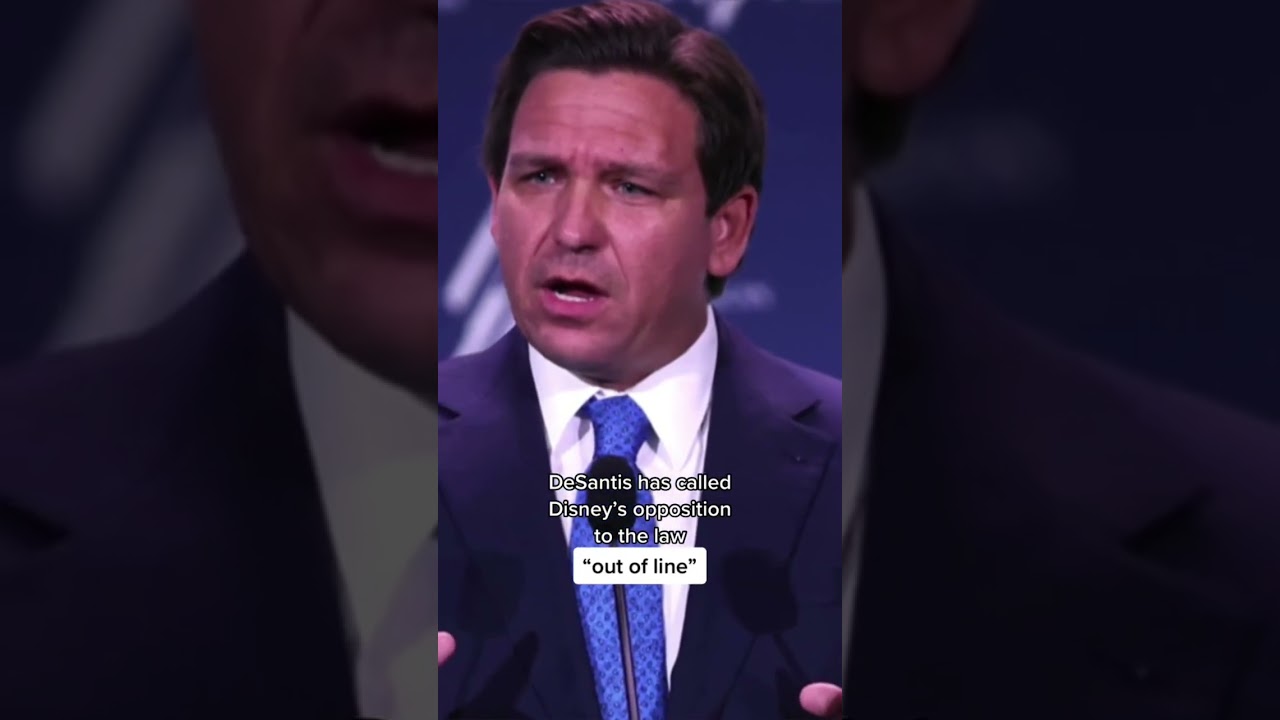 Disney Sues Florida Gov. Ron Desantis, Alleging Campaign Of “government Retaliation” #shorts