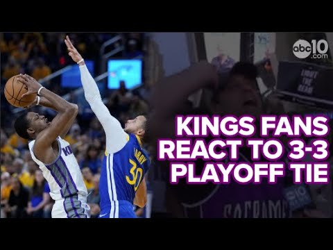 Fans React | Sacramento Kings Light The Beam After Winning Game 6 Of Playoffs