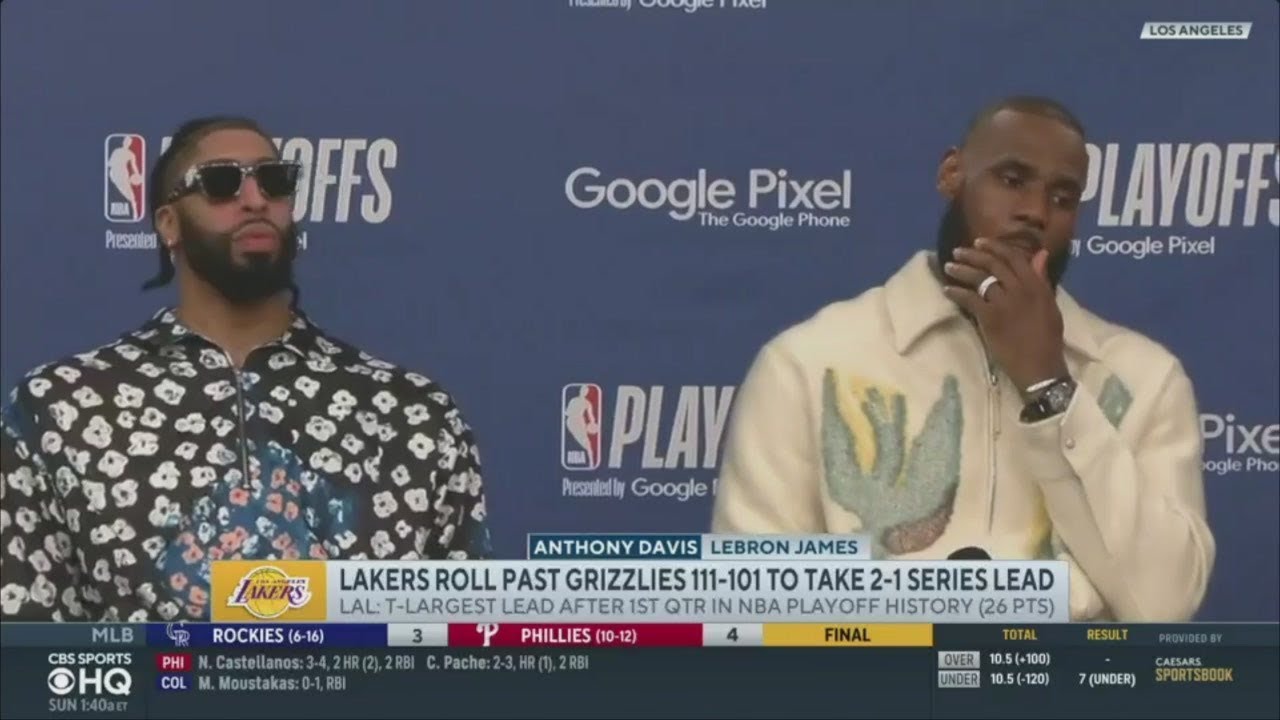 Inside The Nba [breaking] Los Angeles Lakers Beat Grizzlies 112 98 As Lebron & Ad Combine 56 Pts’