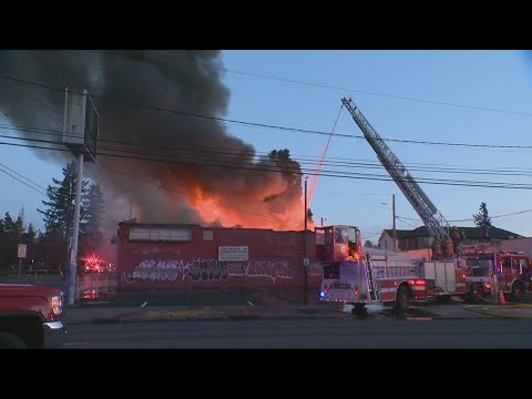 Investigators Work To Determine Cause Of Fire At Vacant Farmer’s Barn Tavern In North Portland