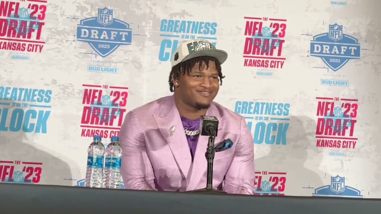 Jalen Carter Philadelphia Eagles Dt Interview 2023 Nfl Draft Kansas City Zennie62 By Kudo Snacks