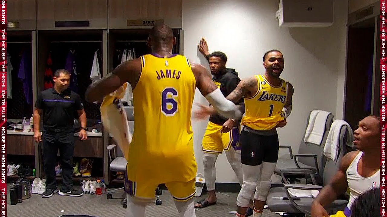 Lakers making Goat Noises when LeBron gets in the Locker Roomđđ 1 Lakers Making Goat Noises When Lebron Gets In The Locker Roomđđ