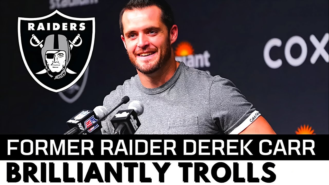Latest News: Ex Raider Derek Carr Hilariously Ribs Chargers And Justin Herbert In Epic Fashion
