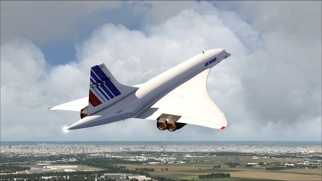 live air france concorde takeoff