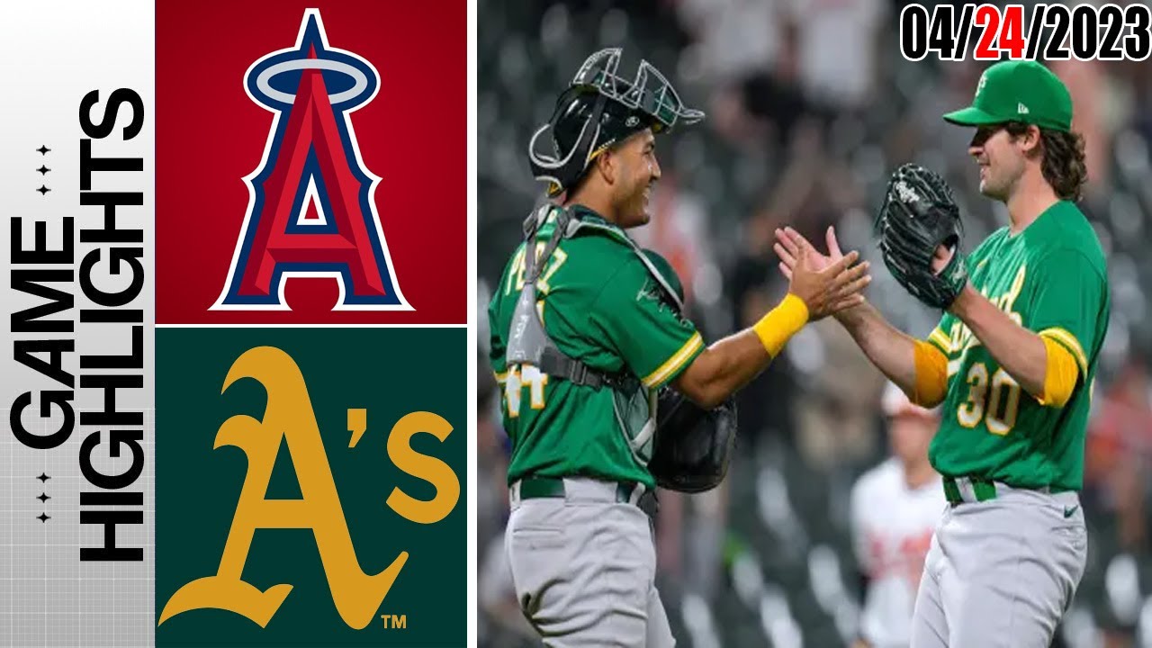 Los Angeles Angels Vs. Oakland Athletics Game Highlights | Mlb To Day April 24, 2023 | Mlb 2023