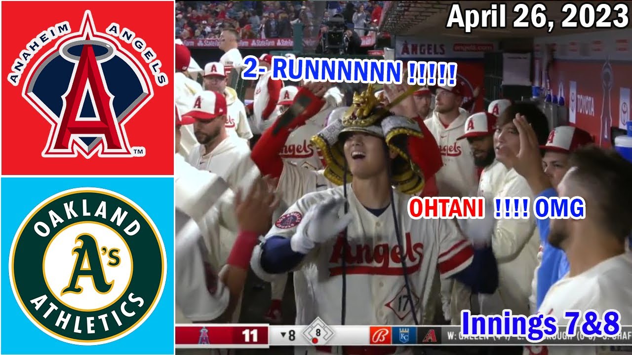 Los Angeles Angels Vs Oakland Athletics ( Innings 7&8 ) April 26, 2023 | Mlb Highlights 2023