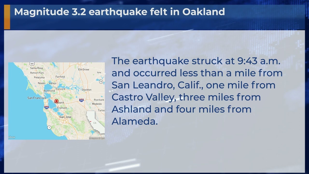 Magnitude 3.2 earthquake felt in Oakland #Shorts