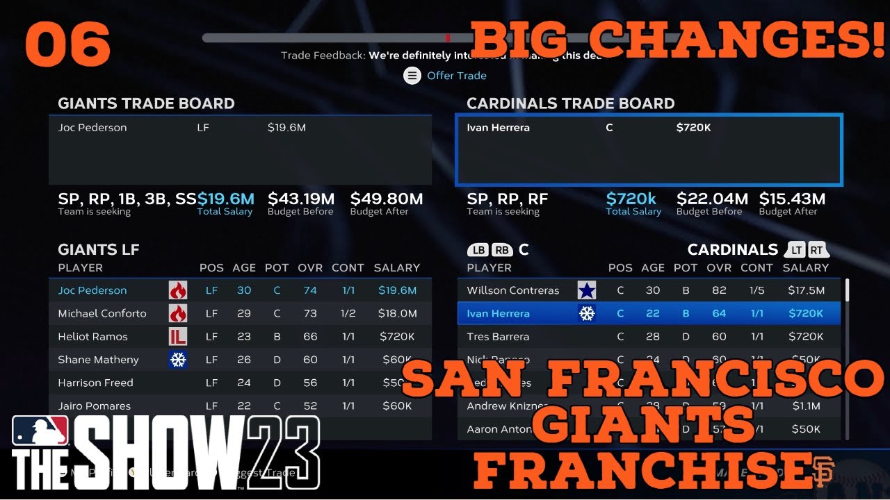 Mlb The Show 23 San Francisco Giants Franchise Mode Ep. 6 | The Trade Deadline!