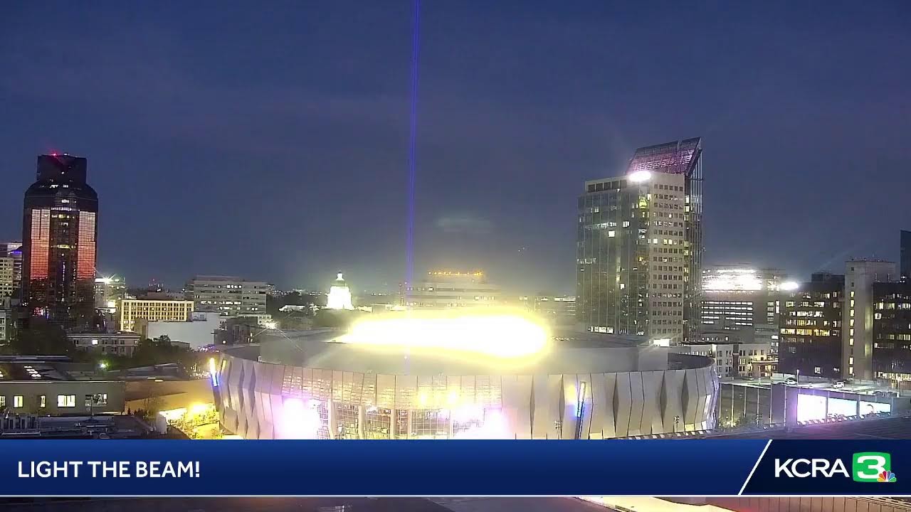 More Beam Stream! Here’s Another View Of The Golden 1 Center After The Kings’ Win Tonight
