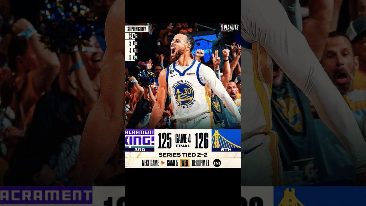Nba News: The Golden State Warriors Tie The Series With Sacramento.
