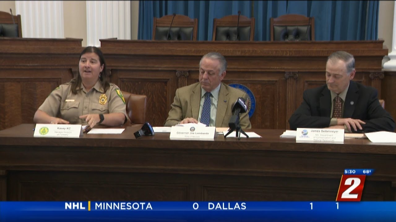 Nevada Governor Lombardo Briefs With Fire Officials Ahead Of Fire Season