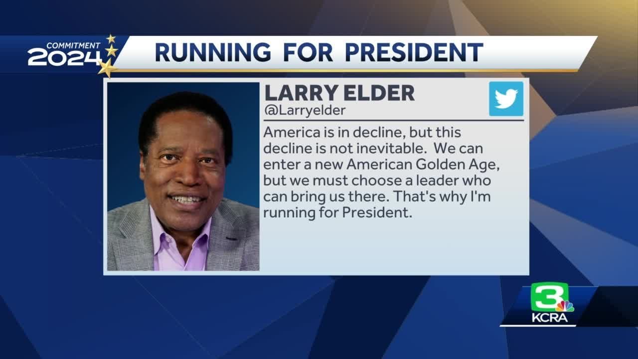 Radio Host Larry Elder Announces 2024 Gop Bid For President