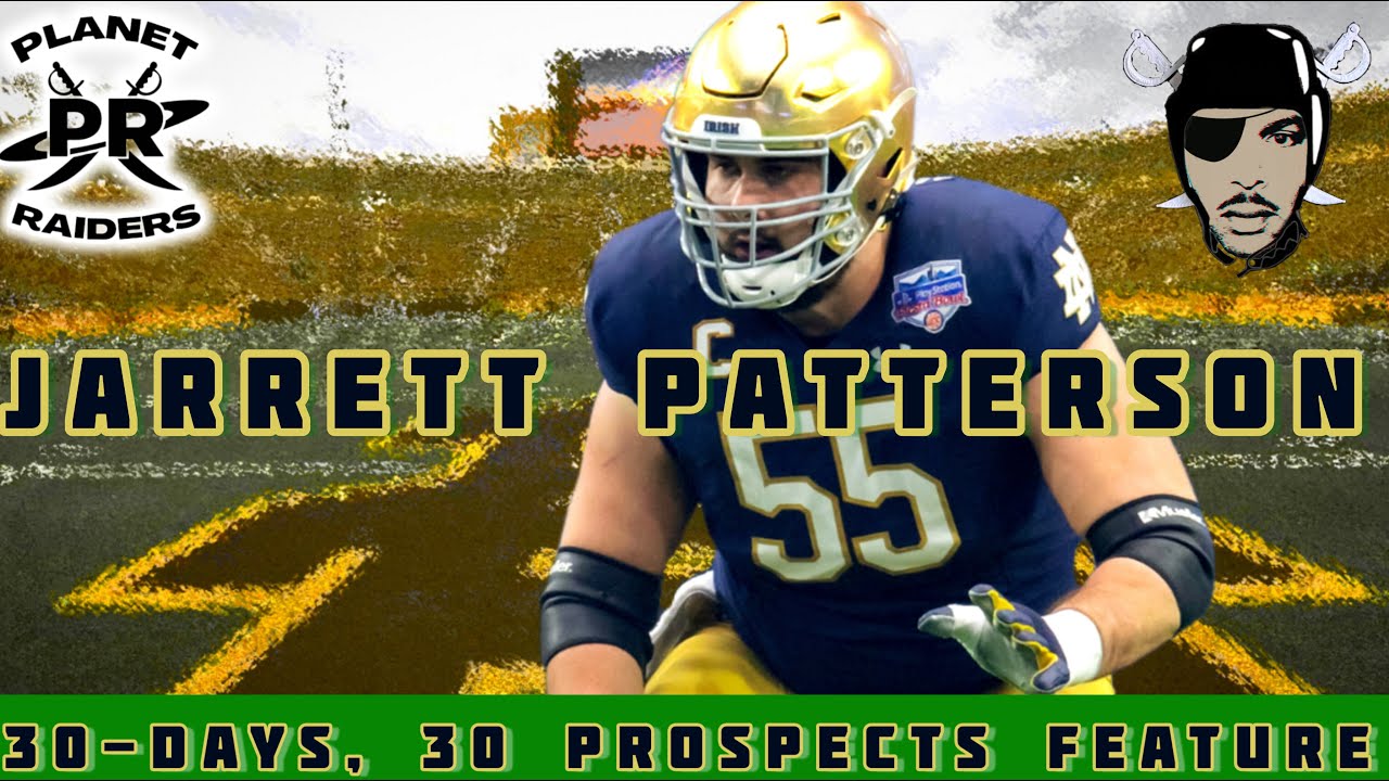 #raiders Draft | #notredamefootball Ol Jarrett Patterson | Film Breakdown!