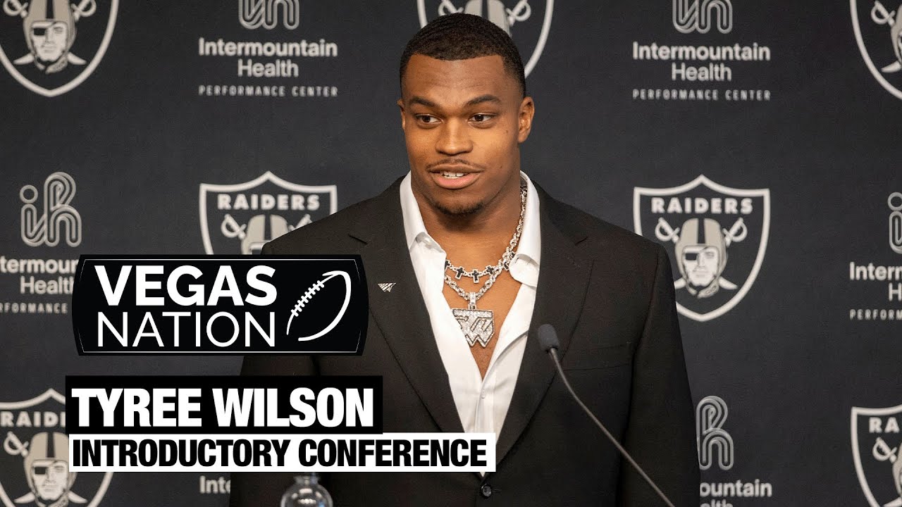 Raiders introduce first-round pick Tyree Wilson 1 Raiders Introduce First Round Pick Tyree Wilson