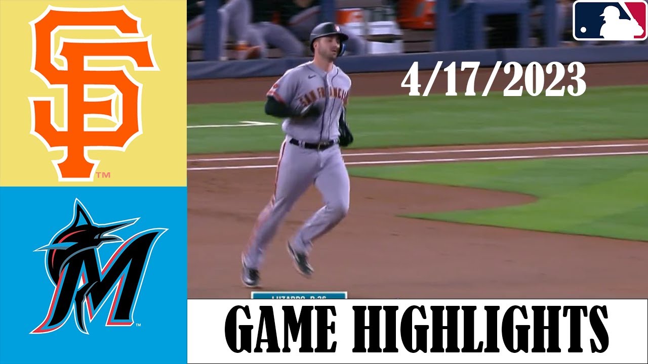 San Francisco Giants Vs Miami Marlins 4/17/23 Game (1,2) | Mlb Highlights | Mlb Season 2023