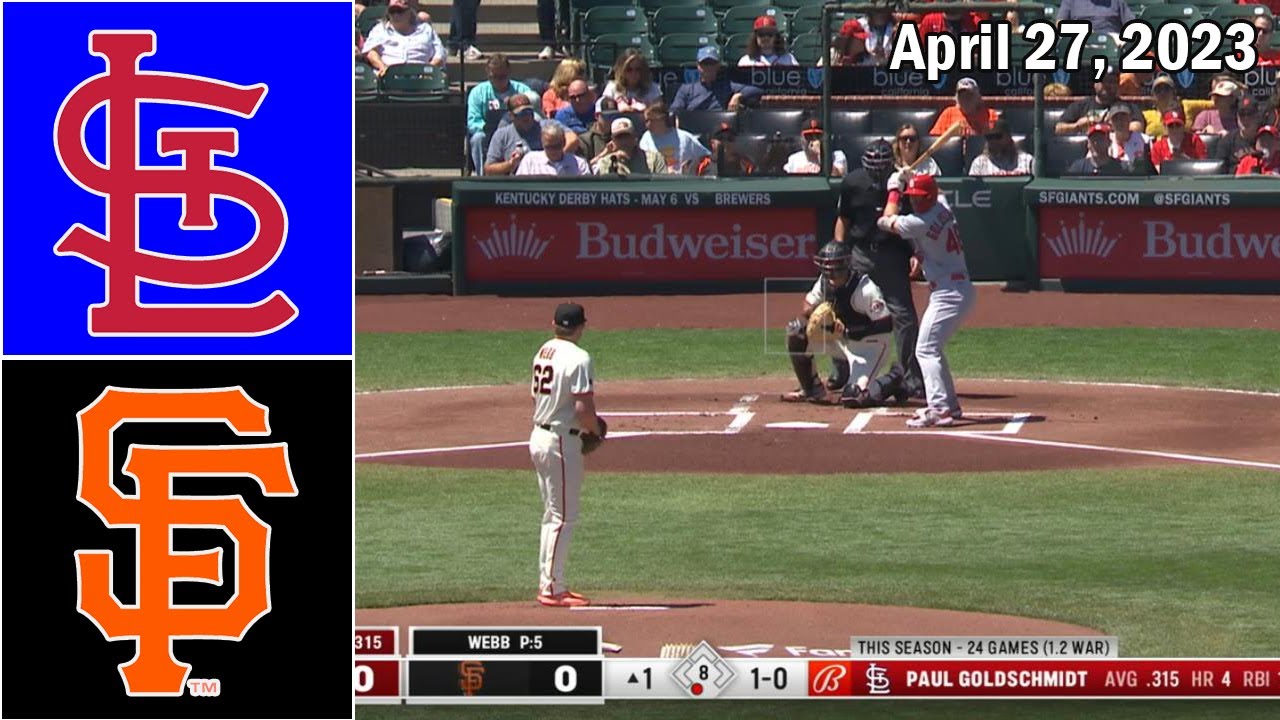 San Francisco Giants Vs St.louis Cardinals April 27, 2023 | Mlb Highlights | Mlb Season 2023