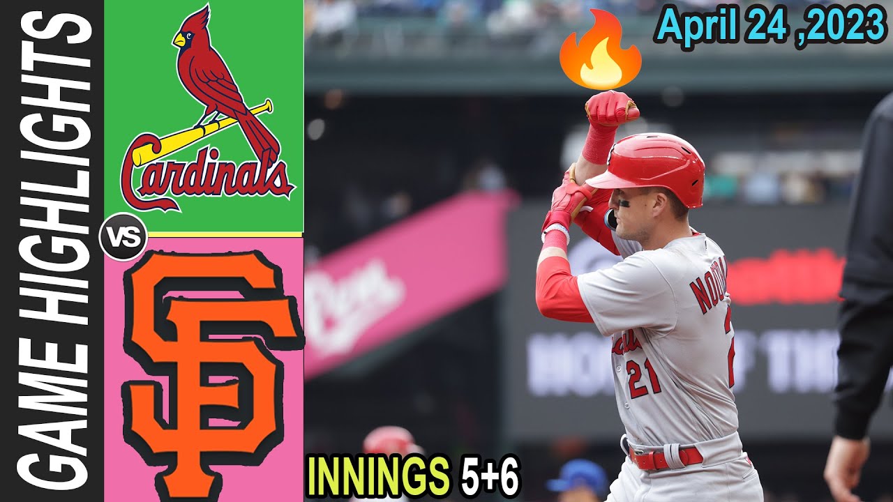 St. Louis Cardinals Vs Sfgiants (innings 5&6) Highlights April 24, 2023 | Mlb Highlights 2023