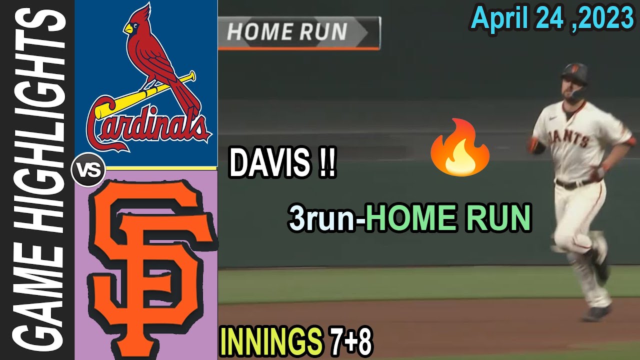 St. Louis Cardinals Vs Sfgiants (innings 7&8) Highlights April 24, 2023 | Mlb Highlights 2023