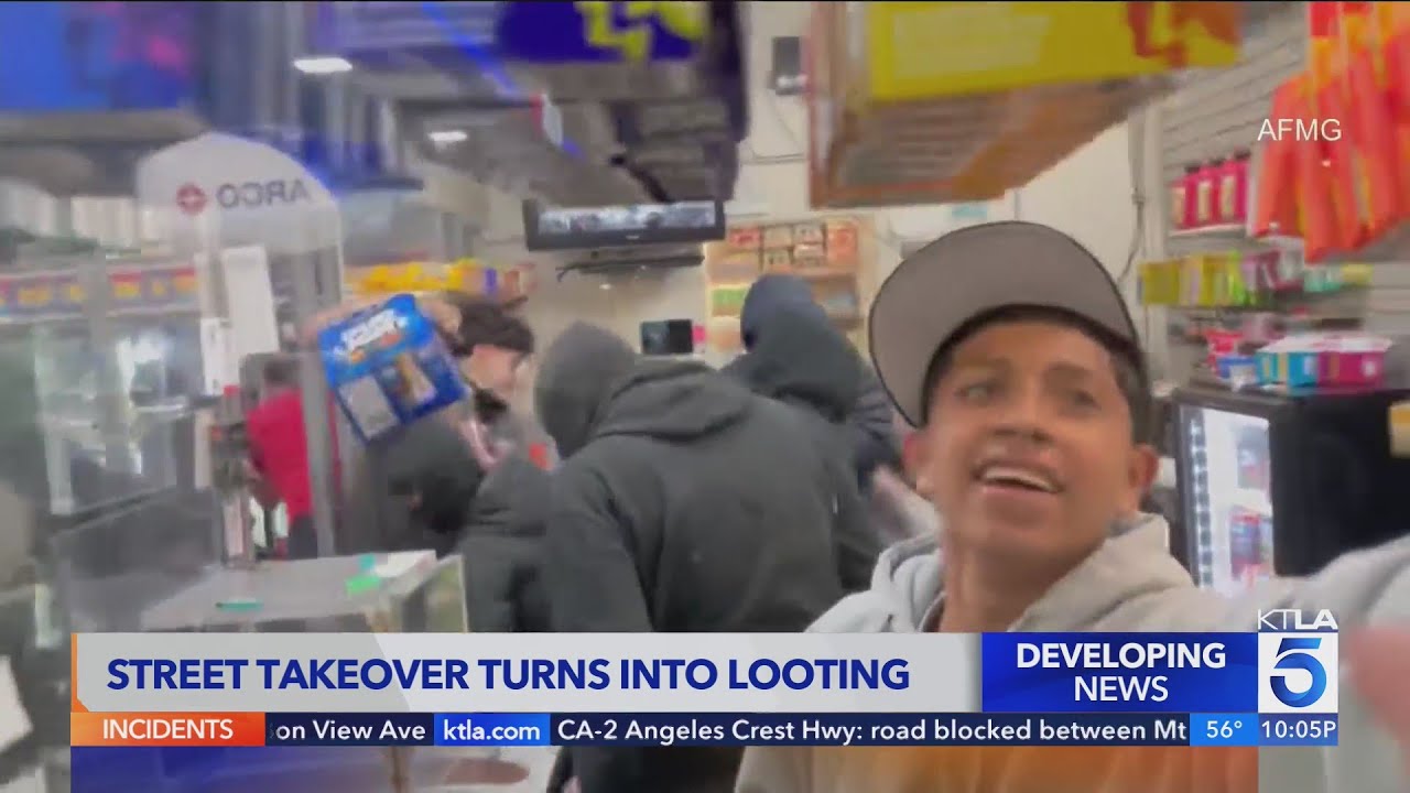 Street Takeover Turns Into Looting In Compton