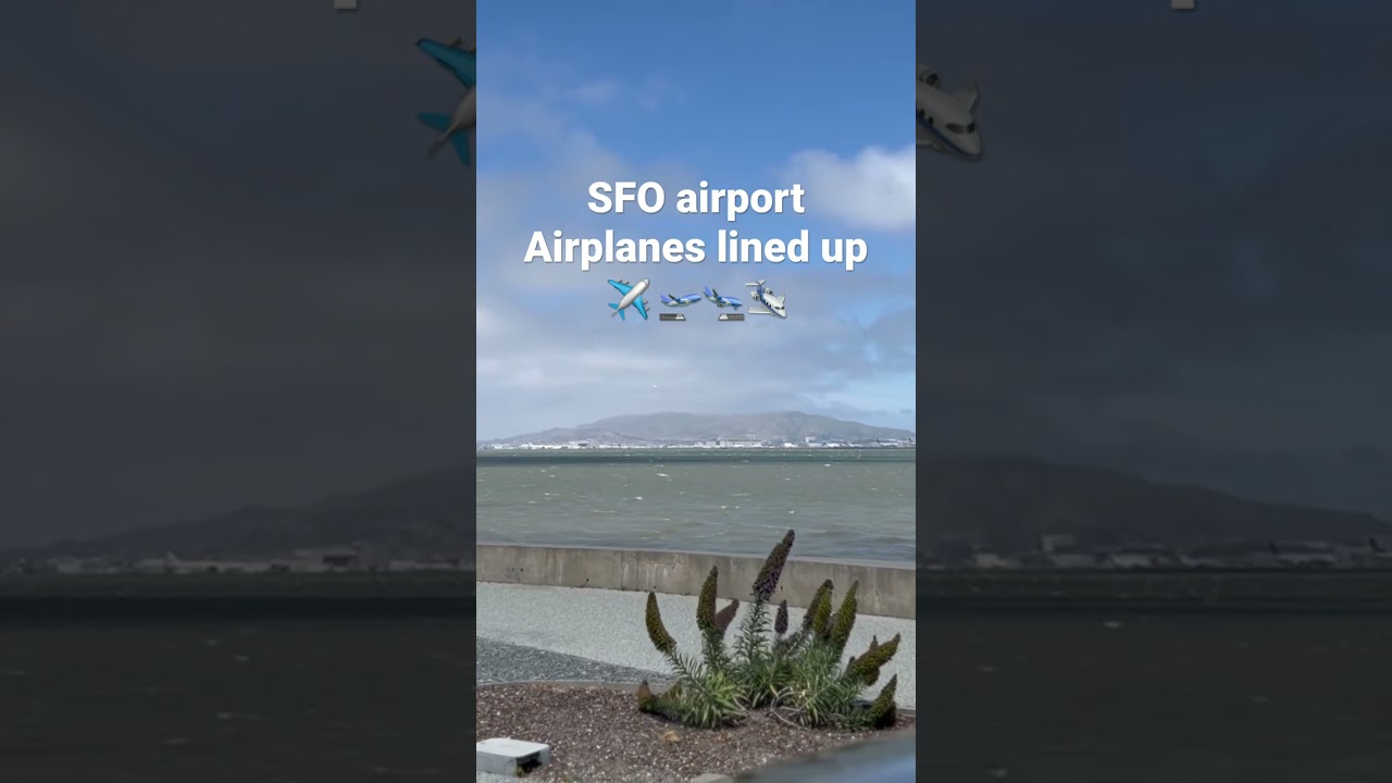 Windy Day As The Airplanes At The #sfo Airport Are Lined Up. I Count Twelve Planes. #gotrealestate