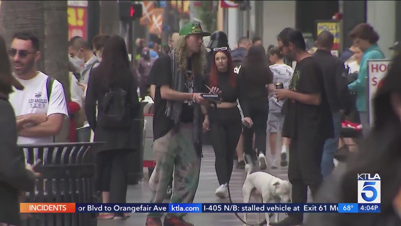 Workers On The Hollywood Walk Of Fame Demand More Police Protection