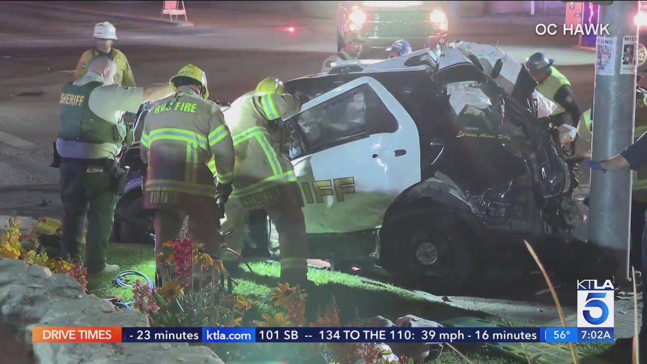 2 Riverside County Deputies Injured, 1 Critically, After Crash In San Jacinto