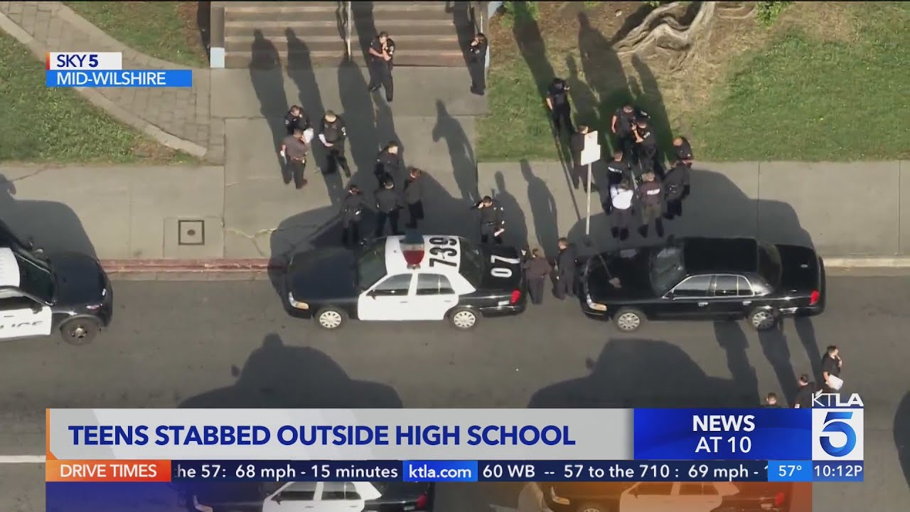 2 teen boys stabbed near Los Angeles High School in Mid-Wilshire 1 2 Teen Boys Stabbed Near Los Angeles High School In Mid Wilshire