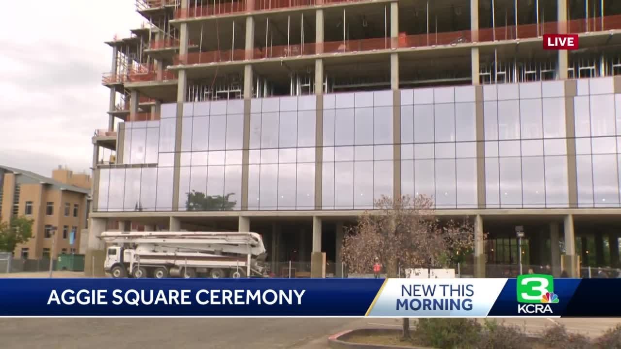 Aggie Square 'topping off' leads to 'sign the beam' quote. What to know about the Sacramento deve... 1 Aggie Square ‘topping Off’ Leads To ‘sign The Beam’ Quote. What To Know About The Sacramento Deve…
