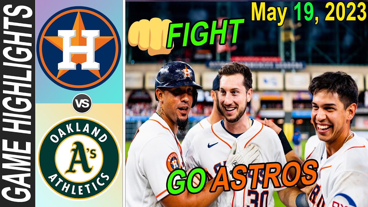 Astros Vs Oakland Athletics [today] May 19, 2023 | Mlb Highlights 2023