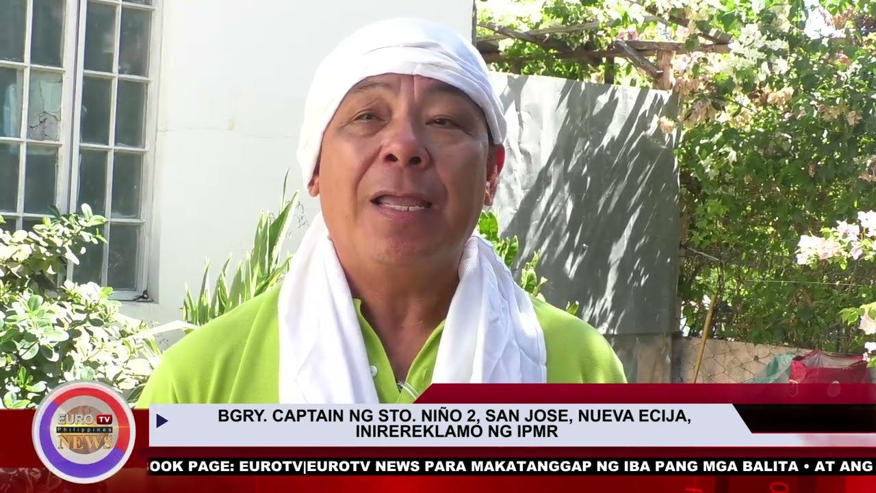 Bgry. Captain Ng Sto. NiÑo 2, San Jose Nueva Ecija, Inireklamo Ng Ipmr