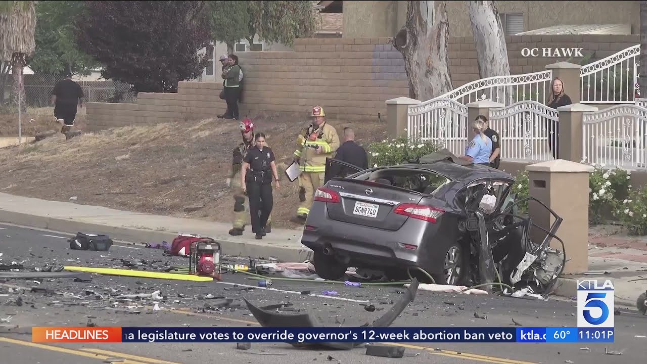 Child Killed In Riverside Head On Collision; 4 Others Injured