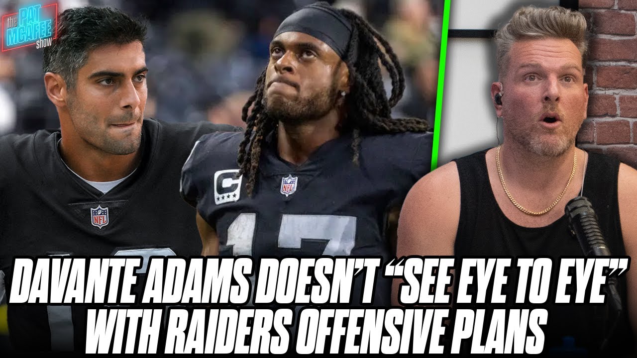 Davante Adams Says He Doesn't "See Eye To Eye" With Raiders & Jimmy Garoppolo?! | Pat McAfee Reacts 1 Davante Adams Says He Doesn’t “see Eye To Eye” With Raiders & Jimmy Garoppolo?! | Pat Mcafee Reacts