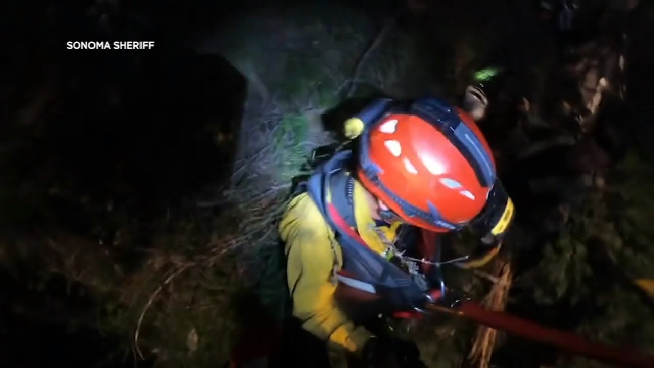 Dramatic Rescue Of Driver Injured After Car Plunges More Than 500 Feet Off Norcal Cliff